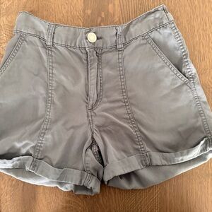 Maurice’s Casual High-Rise Gray/Green Shorts